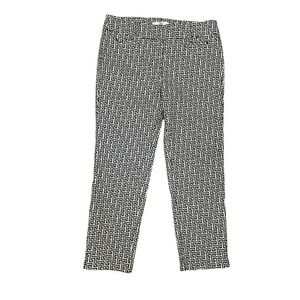 Ann Taylor Loft The Riviera Pants Geometric Size 4 Cropped Marisa Fit